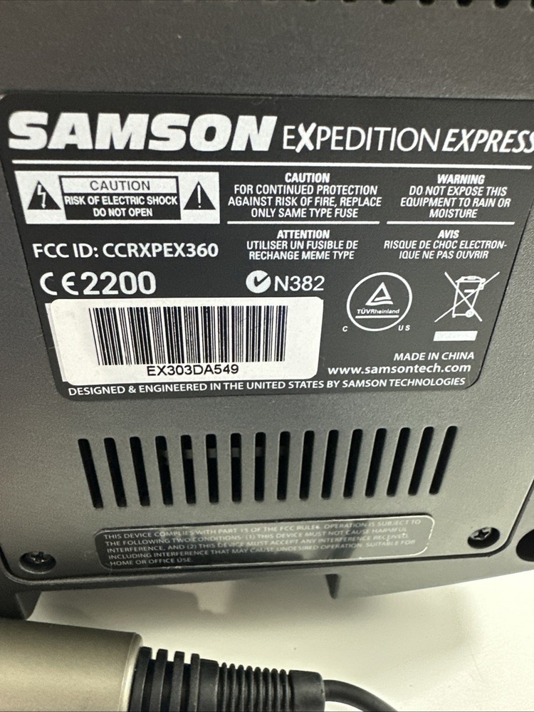 Samson Expedition Express Rechargeable Speaker System w/Bluetooth Portable PA