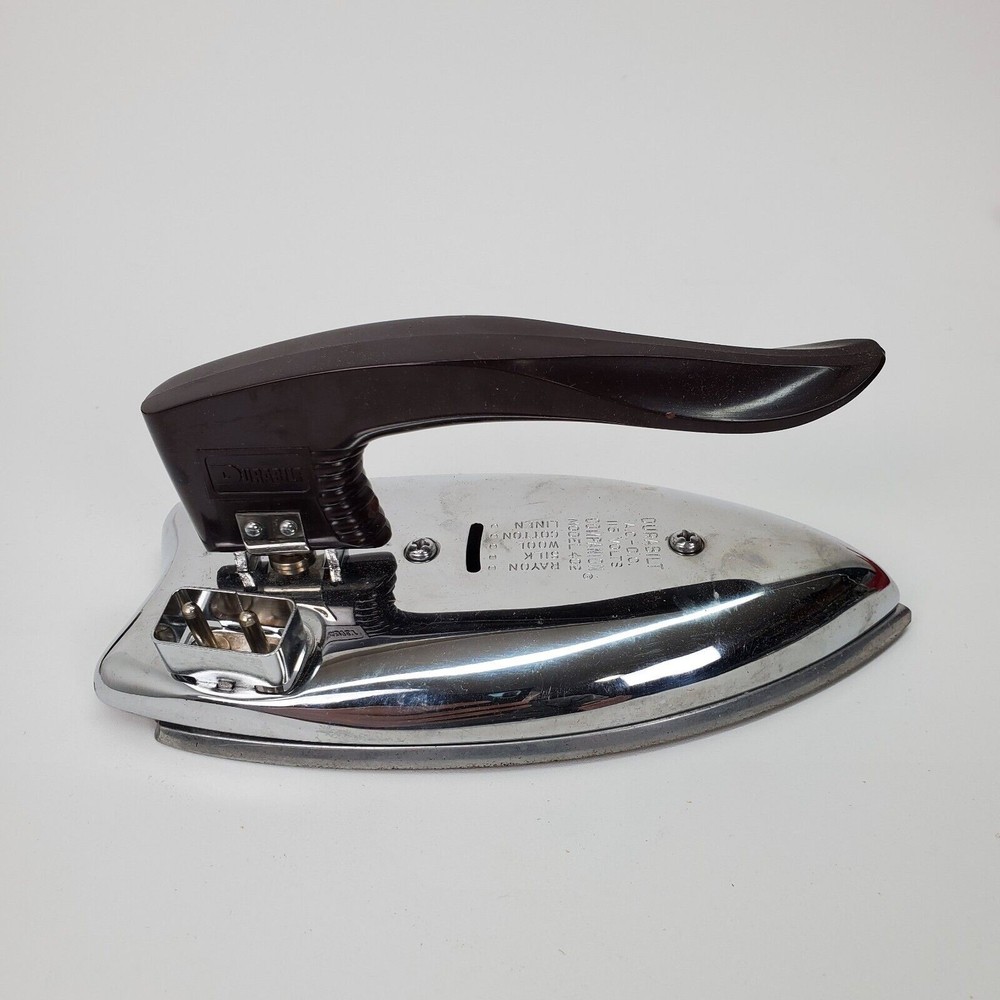 Vintage Durabilt Automatic Folding Travel Iron Model 402