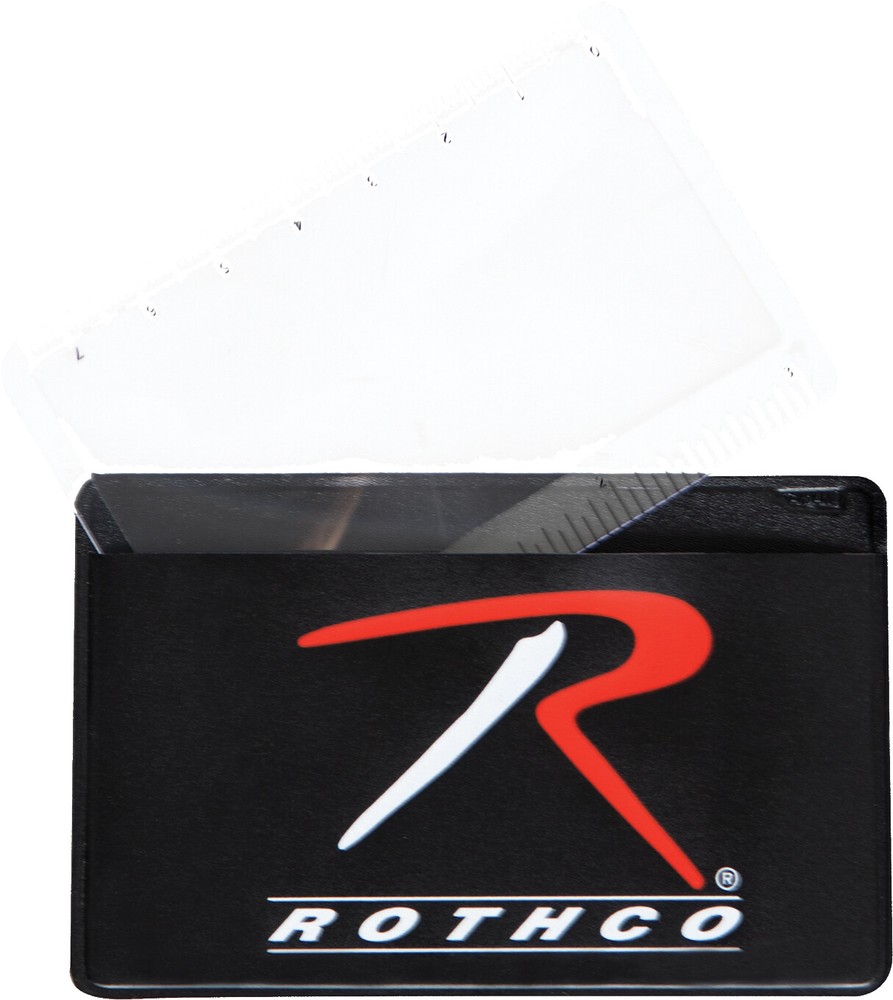 Rothco Portable Survival Magnifying Card & Ruler Wallet Size