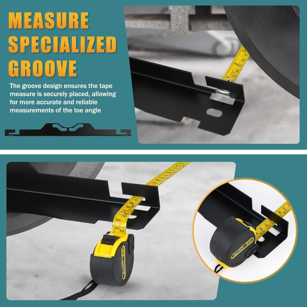 Wheel Alignment Tool Black Toe Alignment Tool Plates for Vehicles Automotive....
