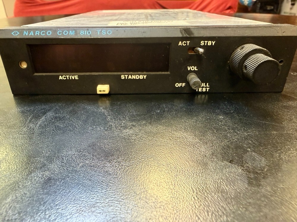 Narco COM 810 TSO-14V Working (Removed for Upgrade)