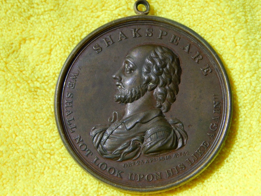 1816 Bronze Medallion Shakespeare