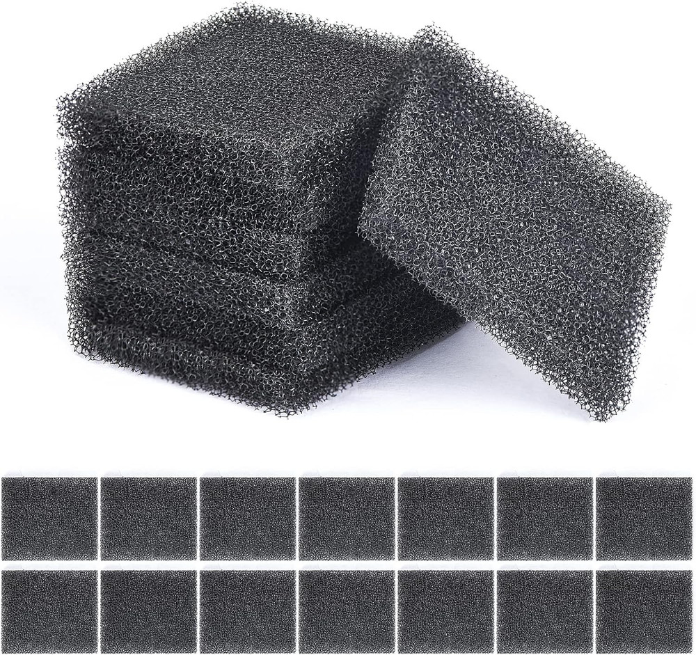 21 Pack Pump Filter Sponge Filter Sponge Replacement Accessories Reduces Dirt in