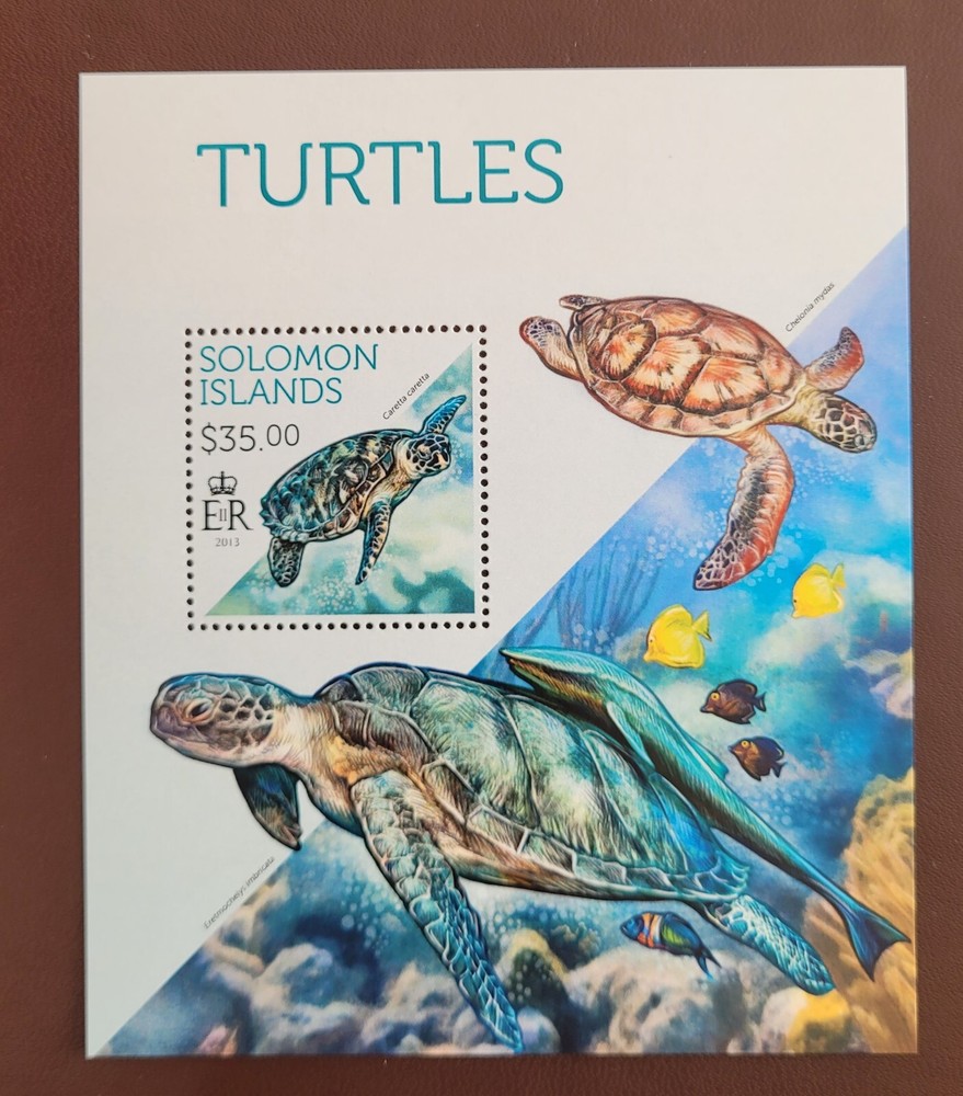 Solomon Islands 2013 /  Marine Life - Turtles / 1v ms