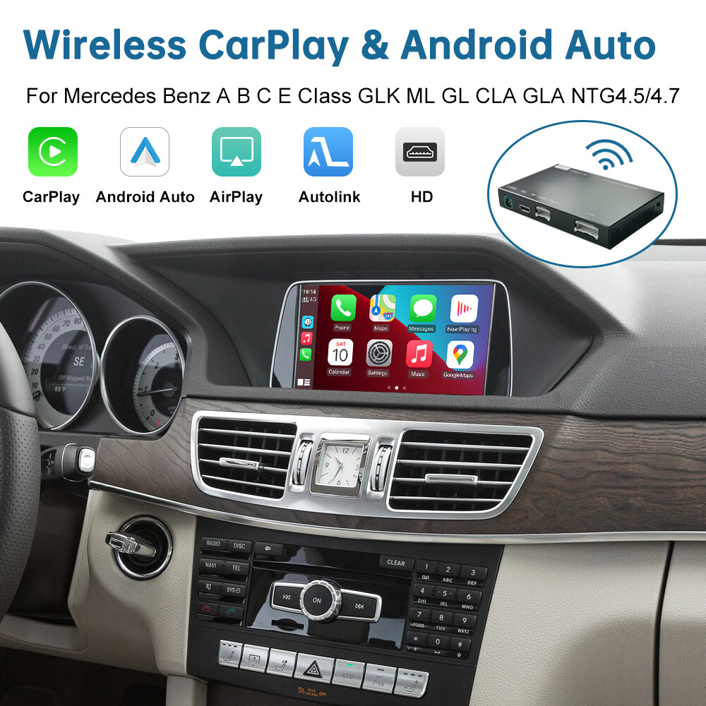 Wireless CarPlay Android Auto Interface for Mercedes Benz ML A B C E ALL NTG4.5