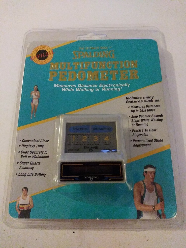 Vintage Spalding Quartz Pedometer - New & Sealed - 1992 - Multifunction