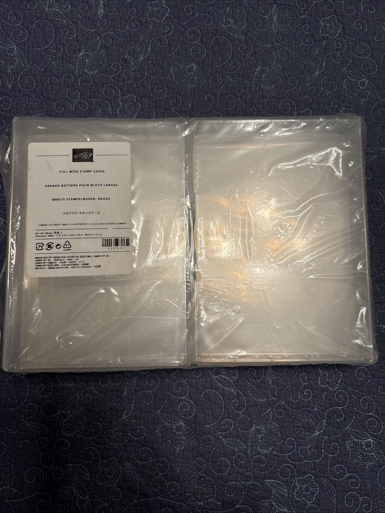 Stampin Up Full Wide Stamp Cases (4 In Sealed Package)