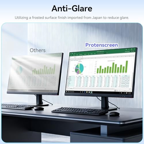 [2-Pack] 24 Inch Anti Blue Light Screen Protector Compatible With Lenovo Hp