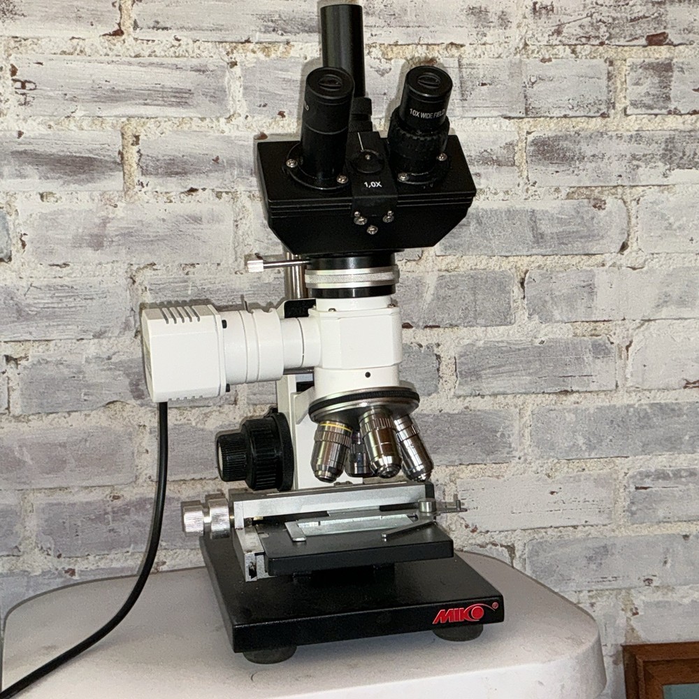Trinocular Top Reflected Light Microscope w XY Stage polarizing kit