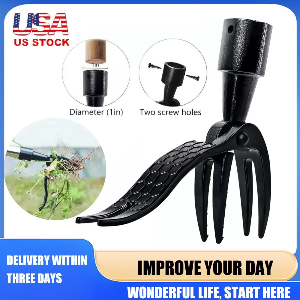 Stand Up Weed Tool-Weeder Puller Handle Claw Garden Outdoor Root Remover Killer