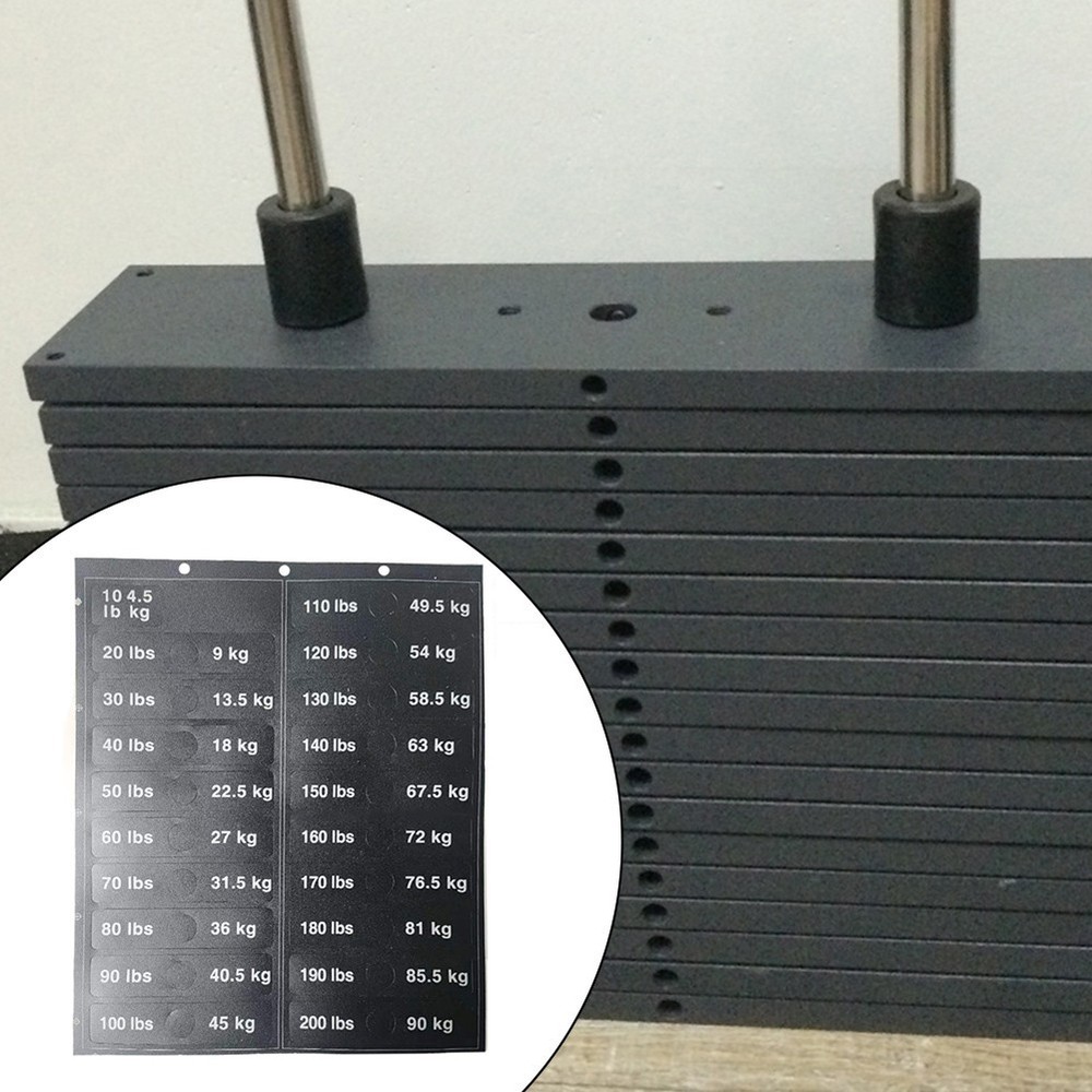 Easy to Apply Weight Stickers Improved Training Efficiency No Confusion