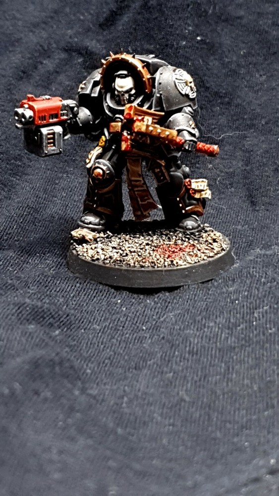 Warhammer 40K Space Marines Chaplain In Terminator Armour - Painted