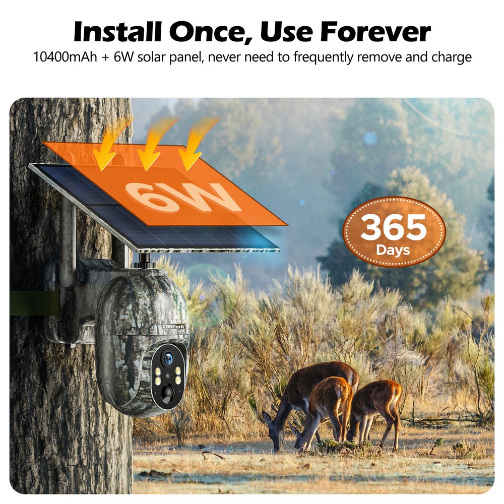 4G LTE Cellular Trail Camera Solar Trail Camera PTZ Cellular Security Camera