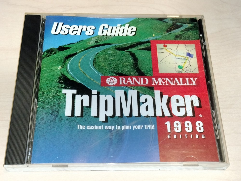 Rand McNally Tripmaker 1998 Edition Users Guide PC Computer Software Program