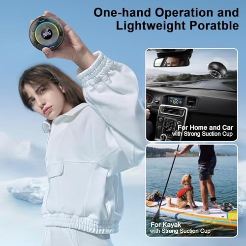 Bluetooth Shower Speaker, Bluetooth Speaker 5.3, 6D Sound, Portable Speaker