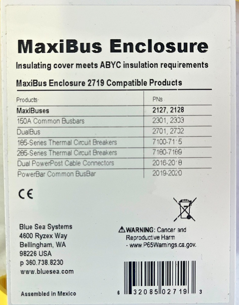 Blue Sea Systems MaxiBus Enclosure PN2719