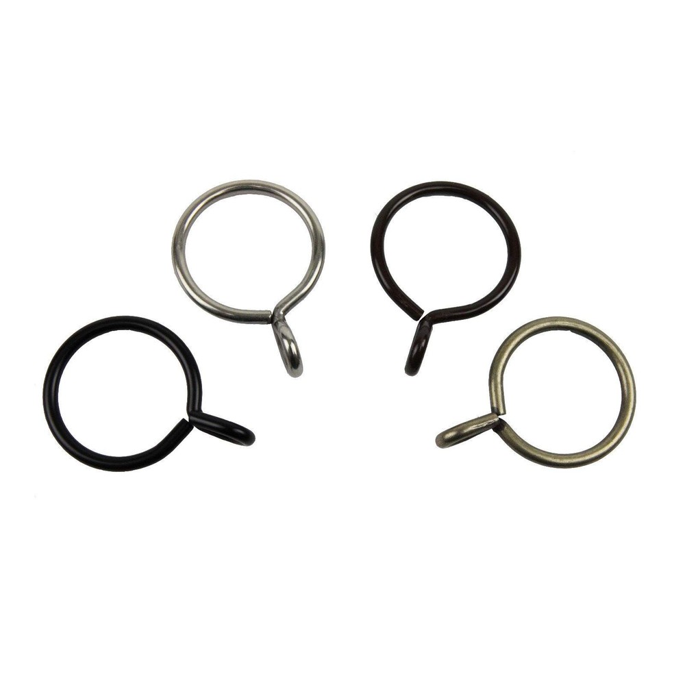 10 Curtain Eyelet Rings, Cocoa