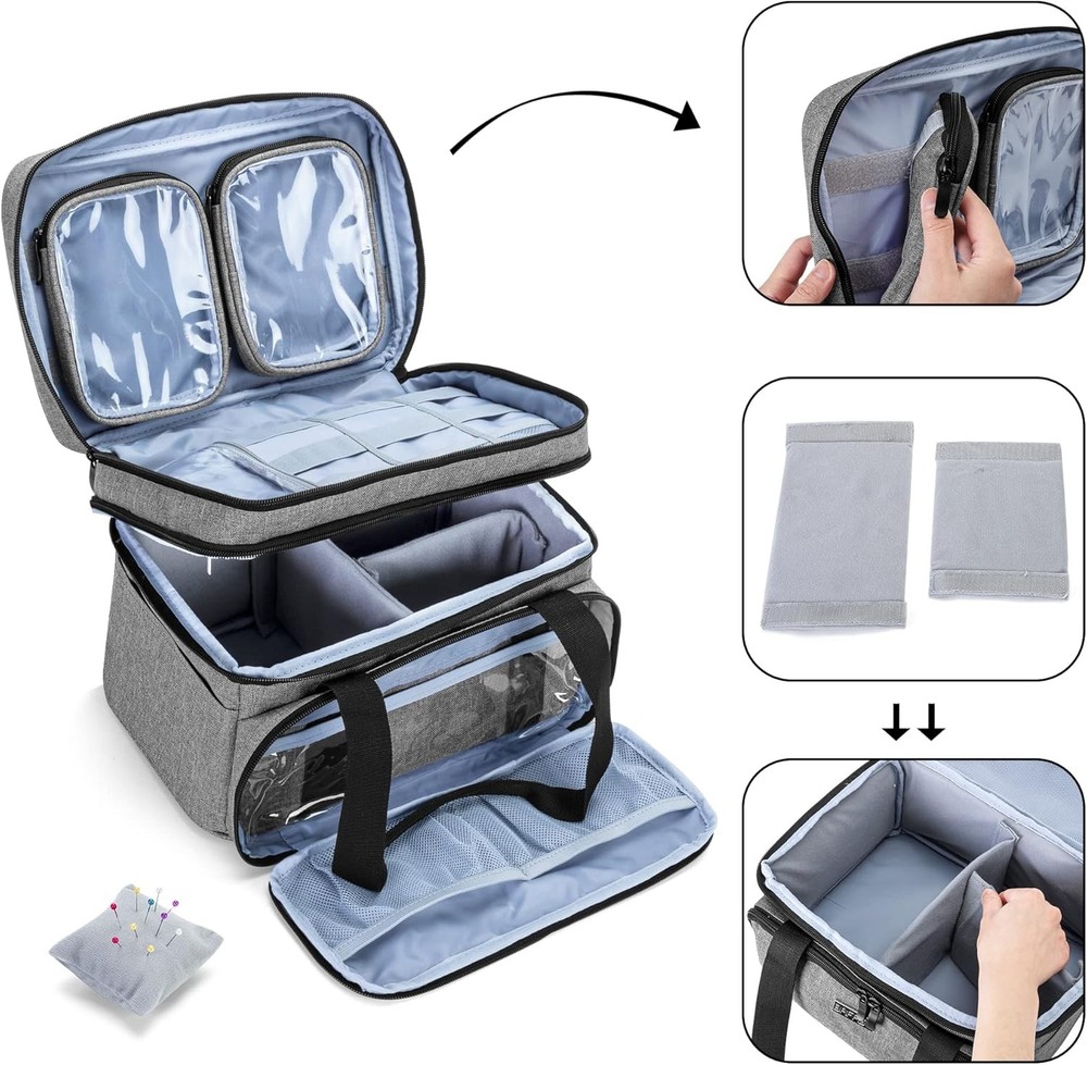 Double-Layer Sewing Accessories Storage Box