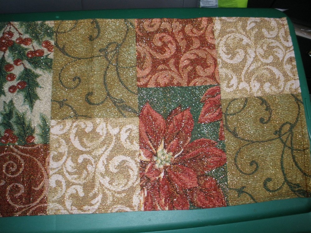 Christmas Tapestry Table Runner 12.5"x68" (084)