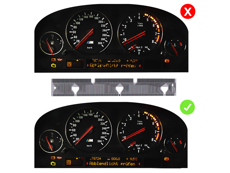 Letronix Fits BMW E38 E39 E53 Speedometer Multifunction Display Pixel Repair