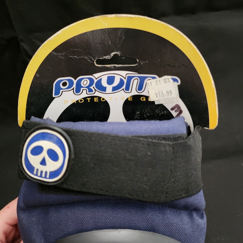 Pryme Protective Gear Hard Cap Elbow Guards Pads Medium Blue New
