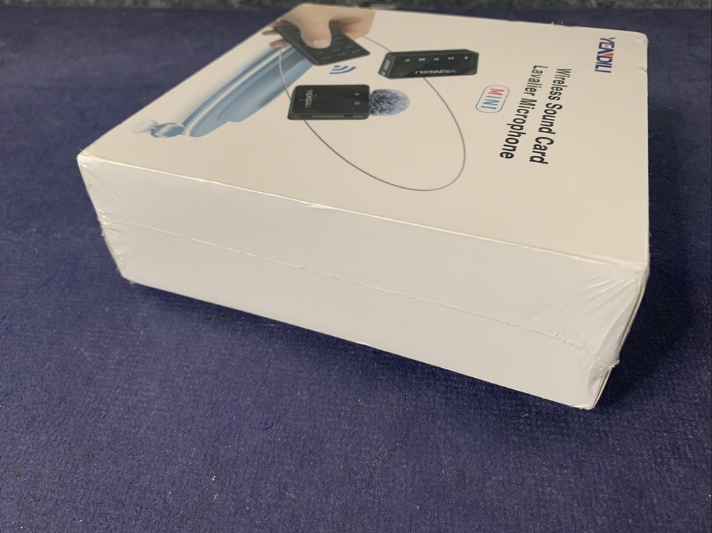 YENDILI Wireless Lavalier Microphone for iPhone Android 2.4G Mini Lapel Mic