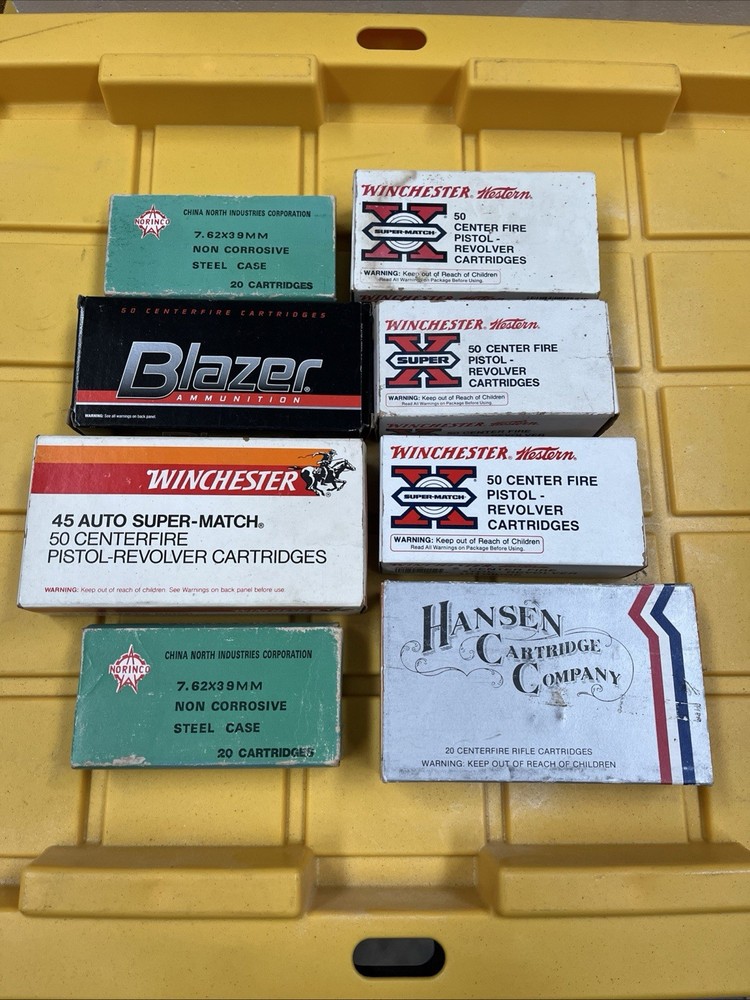 Empty Ammo Boxes Lot Of 8