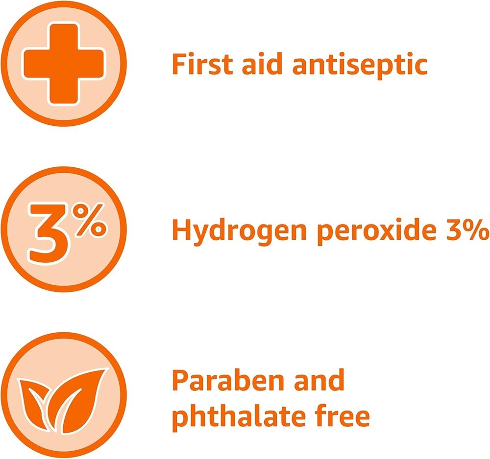 3% Hydrogen Peroxide First Aid Solution, 32 oz - Gentle Infection Prevention