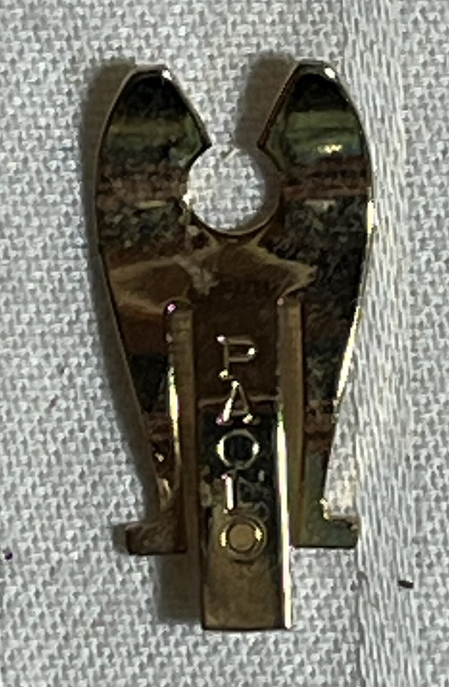 Shiny Brass Zipper Paolo