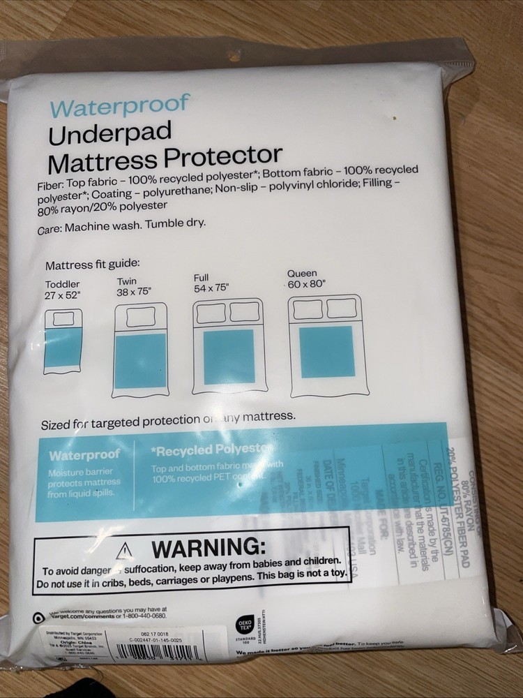 Room Essentials Waterproof Universal Underpad Medium