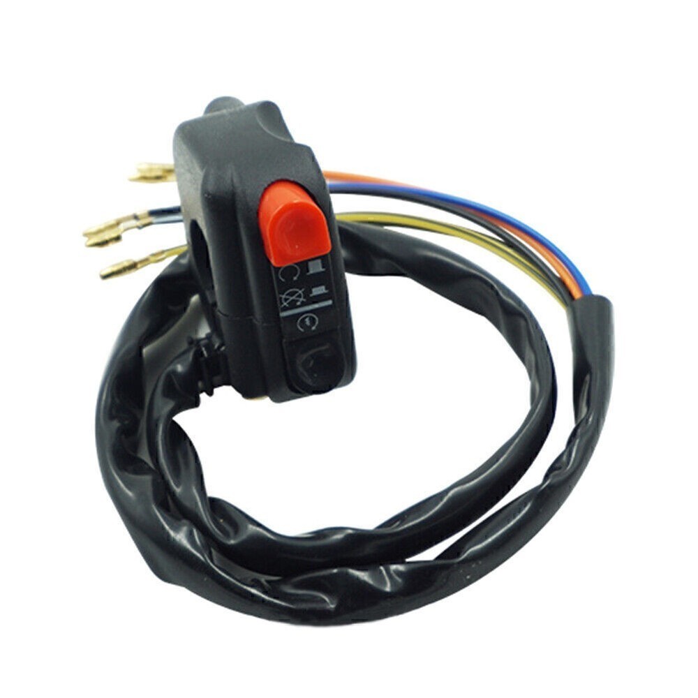 7/8" 22MM Motorcycle Horn Button Electric Start Handlebar Controller Switch