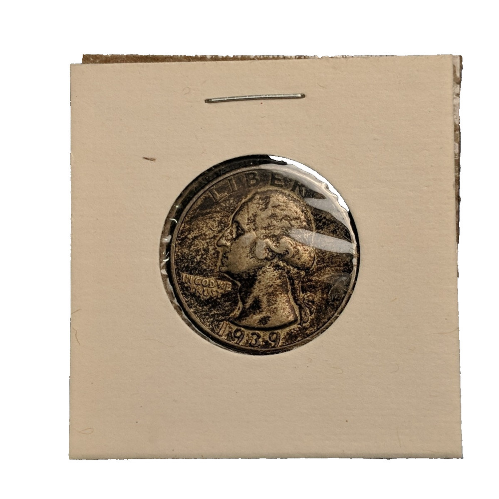 1939 Washington Silver Quarter Coin