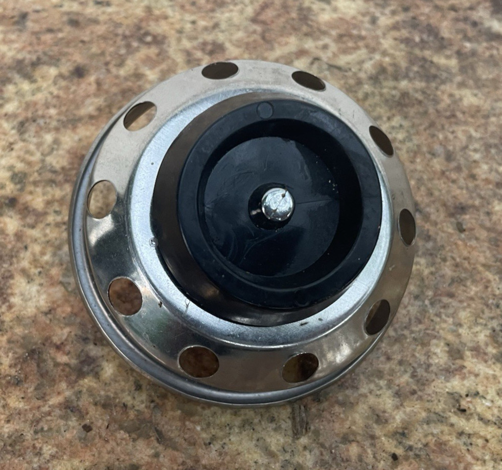 Lemon sink strainer stopper