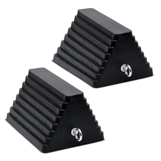 Industrial Extra Large Wheel Chock 2-Pack - Heavy Duty No Handle (2pack)