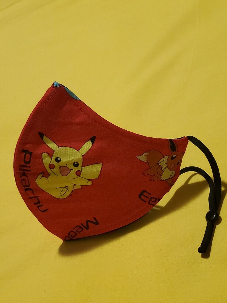 Kids Pokemon Adjustable Face Mask