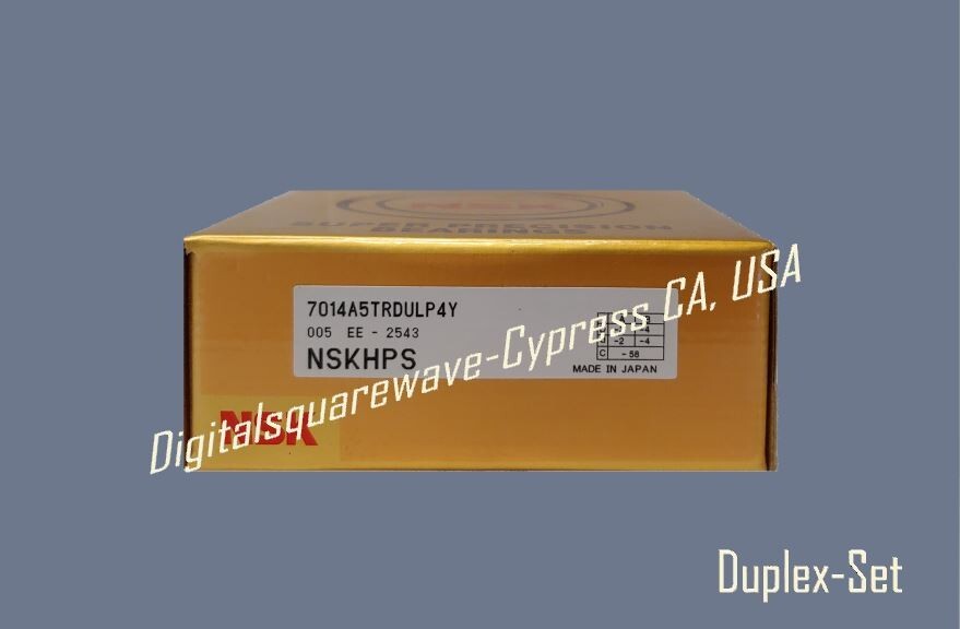 NSK 7014A5TRDULP4Y Abec-7 NSKHPS Precision Spindle Bearings. Duplex-Set