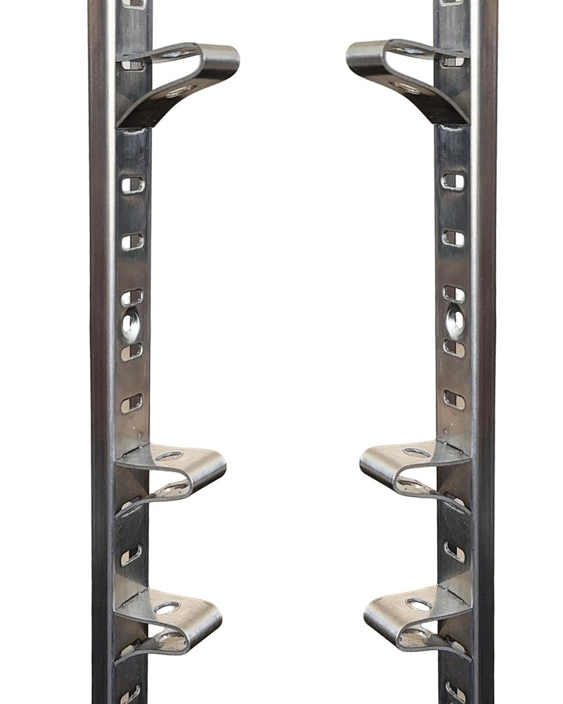 14 PCS Shelf Clips Adjustable Brackets Heavy Duty Wire Rack Lock Silver