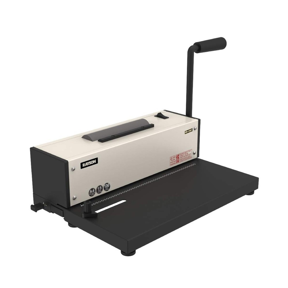 Rayson PD-1501 Coil Binding Machine with Electric Coil Inserter - Professiona...