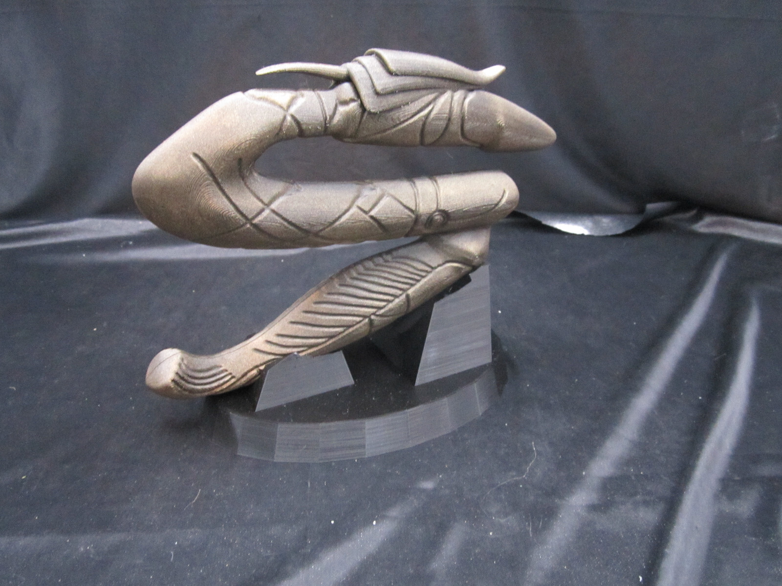 Stargate SG-1 ZAT Zat'nik'tel with stand (Zat Gun 1:1 Scale) Brass