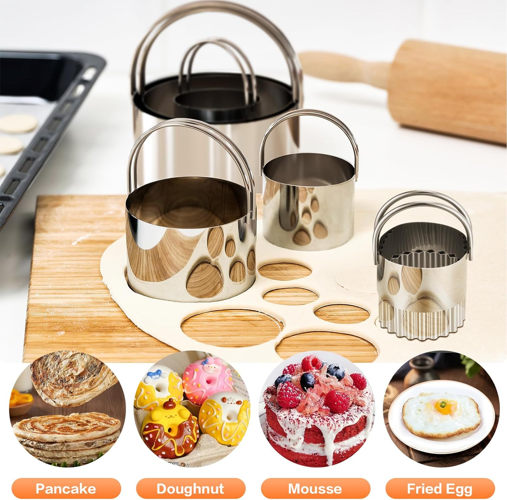 Pastry Cutter Set, 5-Piece Tools with Dough Scraper & Bread Lame