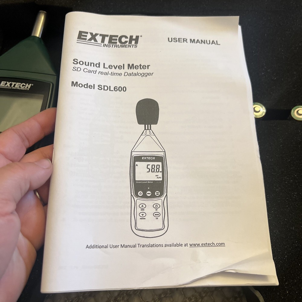EXTECH SDL600 Sound Meter/Datalogger