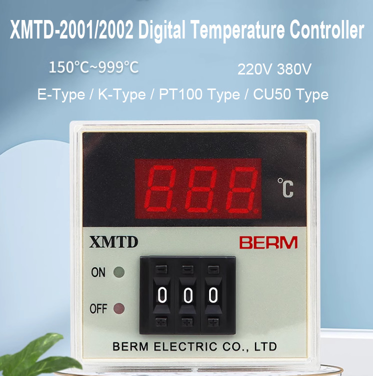 XMTD-2001/2002 Digital Temperature Controller 220V380V E/K-Type PT100 CU50 Type