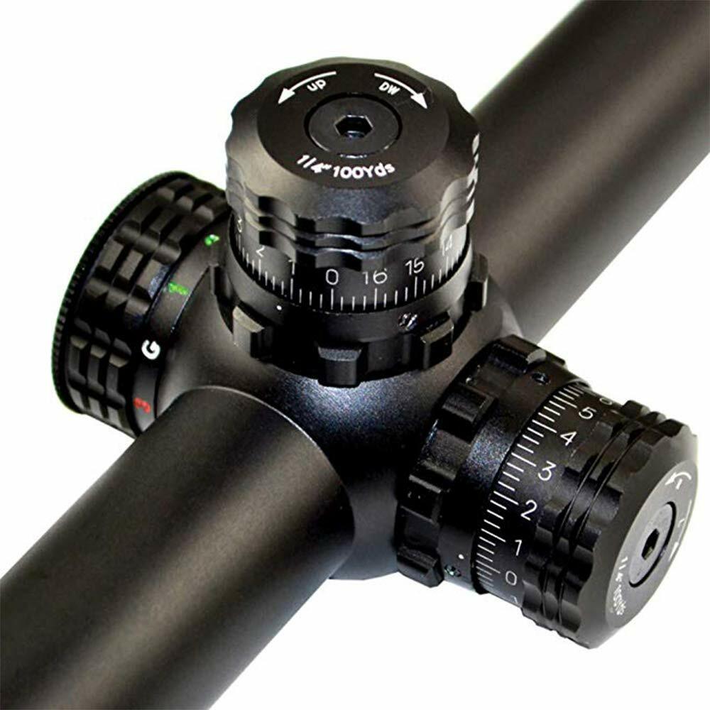 Sniper 6-24x50AOL Rifle Scope illuminated W/ Quick Lock and Zero W/E Adjustment
