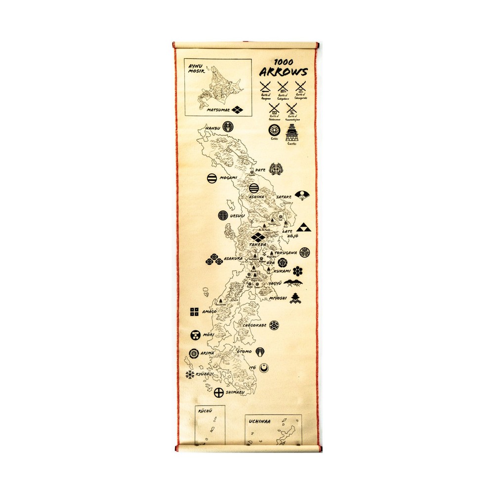 Galileo RPG Thousand Arrows - Cloth Scroll Map NM