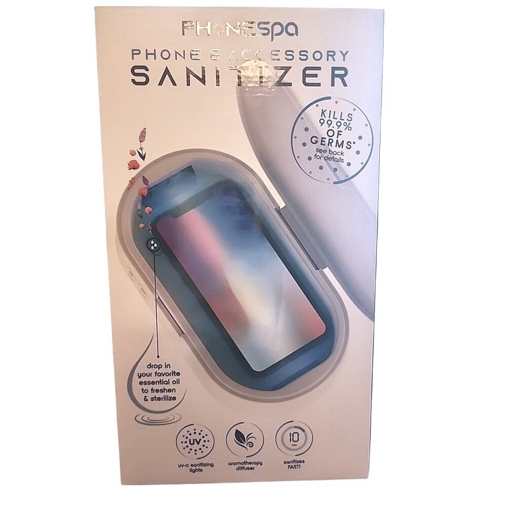 PhoneSpa Convenient, Portable, and Foldable UV-C Light Sanitizer Aromatherapy