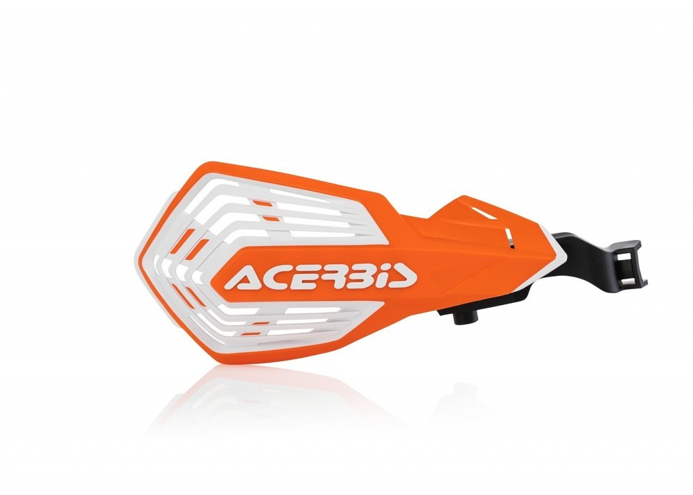 Acerbis K-Future Handguards Orange/White #2801976816
