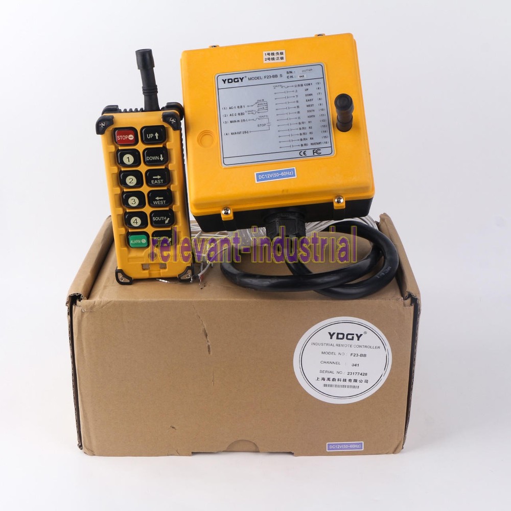 F23-BB(S) Industrial Crane wireless Remote Control 1 Transmitter +1 Receiver 12V