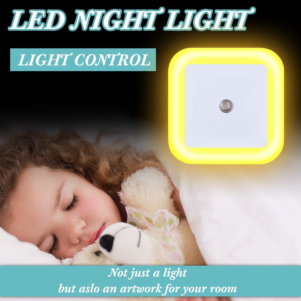 24 Packs LED Night Lights Plug into Wall with Smart Dark Sensor Automatic Hal...