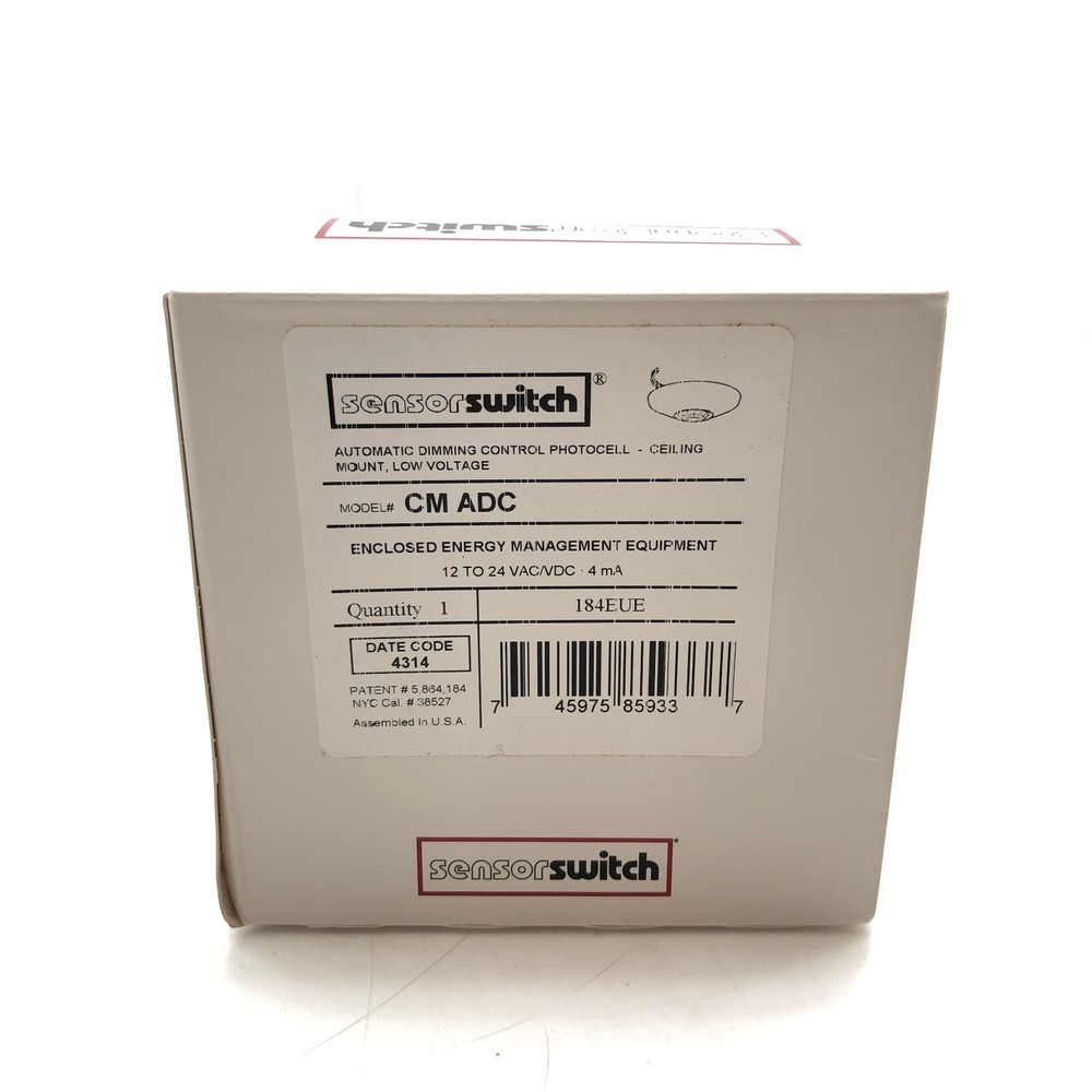 Sensor Switch CM ADC Automatic Dimming Control Photocell Ceiling Mount 184EUE