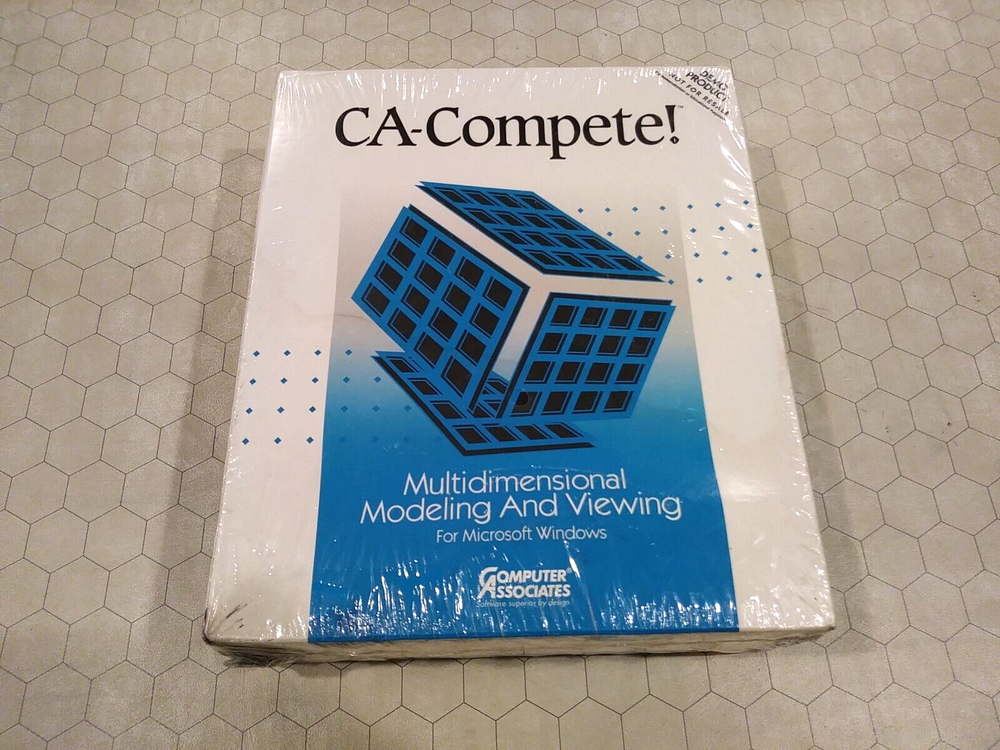 CA-Complete! for Windows Computer Associates 1992 data modeling Demo Copy SEALED
